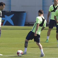 Última sesión del Barcelona antes de la final de Copa