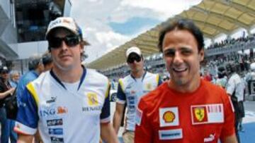 <b>POSIBLE PAREJA. </b>El futuro de Fernando Alonso cada vez está más cerca de Ferrari, y el brasileño Felipe Massa, en la imagen, podría ser su compañero.
