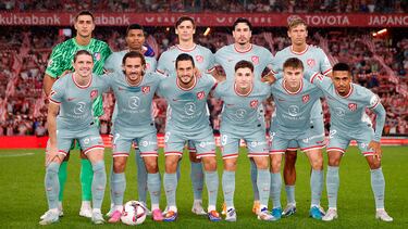 Once del Atlético contra el Athletic.