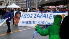 Marcha para homenajear a Aitor Zabaleta.