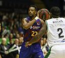 Los 8 triples de Higgins le dan al Barça la victoria ante el Betis