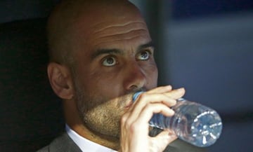 Guardiola, en un momento de aquel partido.