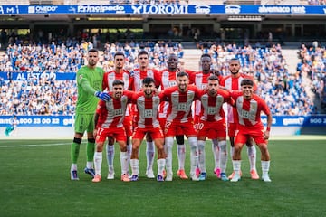 Once del Almería en el Carlos Tartiere.