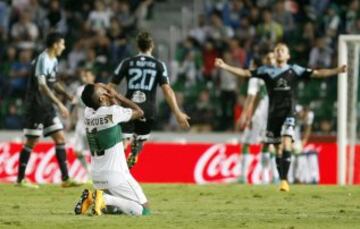 0-1. Rodrigues se lamenta tras el gol de Nolito.