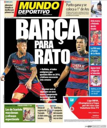 Portadas de la prensa deportiva