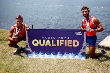 Eber Sanhueza (a la izquierda) y César Abaroa (a la derecha) estarán en París 2024, que significarán sus segundos Juegos Olímpicos, tras haber estado en Tokio 2020, durante la pandemia.