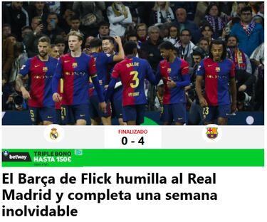 La ‘paliza’ del Barça recorre el mundo