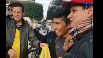 Hinchas colombianos felicitaron a Nairo en su cumpleaños