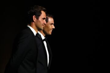 Rafael Nadal junto a Roger Federer.