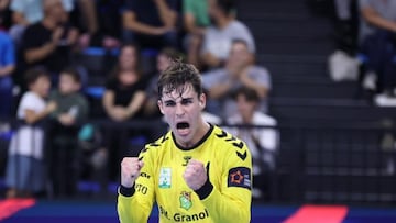 Roberto, la estrella del Granollers ante el Montpellier.