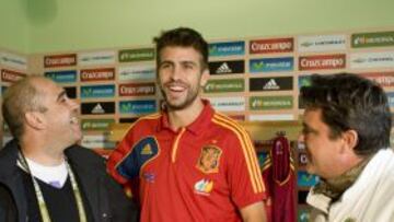 Piqu&eacute; en el Caf&eacute; del AS con Maroto y Matallanas en las instalaciones de Gniwino.