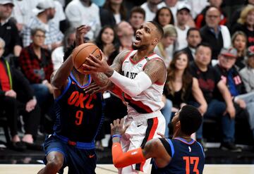 Portland Trail Blazers vencieron a Oklahoma City Thunder en los Playoffs de la NBA