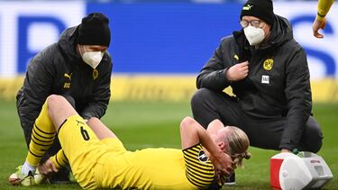 Haaland se lesionó el pasado fin de semana ante el Hoffenheim.
