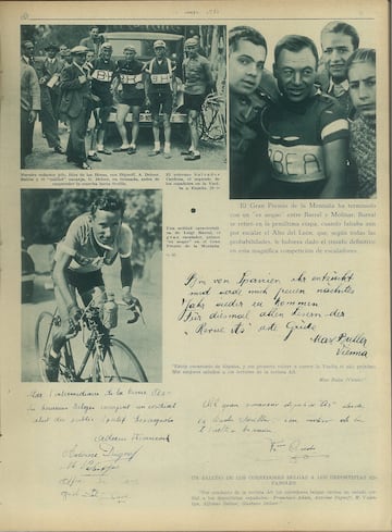 Recorrido por las mejores imgenes de la I Vuelta a Espa?a a travs de la edicin de AS Semanal de 1935.