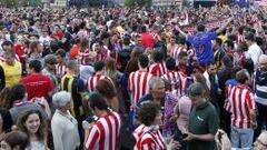 Neptuno volvió a vibrar con la Liga del Atlético de Madrid