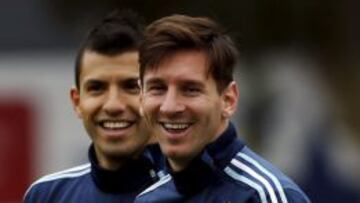 Ag&uuml;ero y Messi, en una imagen de archivo con Argentina.