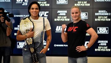 Amanda Nunes y Valentina Shevchenko.