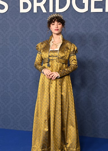 Gabriela Andrada durante el baile de máscaras de la serie 'Los Bridgerton' en Madrid. 
 
 
 