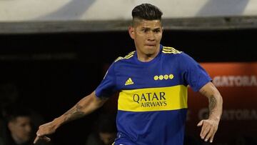 Jorman Campuzano durante un partido con Boca Juniors.