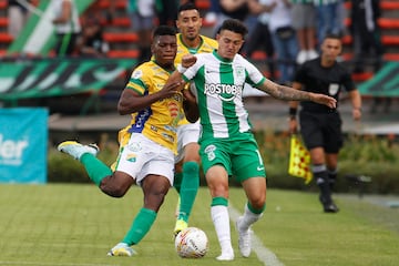 Partido entre Atlético Nacional y Atlético Huila en el estadio Atanasio Girardot, por la sexta fecha de la Liga BetPlay I-2023.