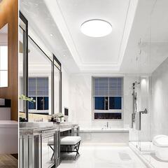 5 plafones LED de techo para iluminar y decorar el baño