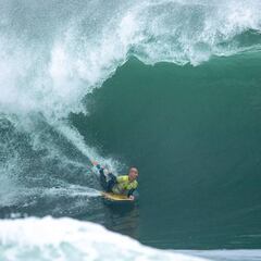Leyenda del bodyboard mundial se lució en El Gringo