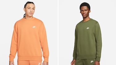 Esta sudadera Nike de hombre con tejido suave es la prenda perfecta para el entretiempo