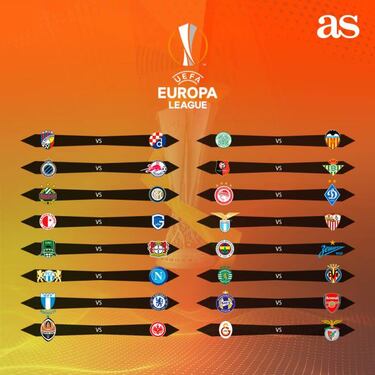 Los chilenos en Europa League tienen rivales en ronda de 32