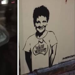 Bansky, ¿pillado in fraganti o montaje?