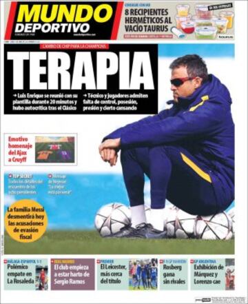 Portadas de la prensa mundial