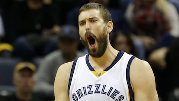 Marc Gasol, decisivo en el triunfo de Memphis ante Golden State.