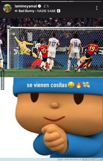 Lamine y Mbapp¨¦ protagonistas de los memes de la Nations League