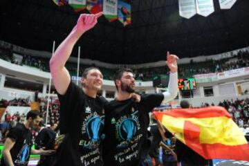 La celebración del Valencia Basket en imágenes