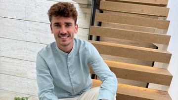 Mango anuncia la renovaci¨®n de Griezmann al estilo Piqu¨¦. INSTAGRAM: @antogriezmann y @mango_man