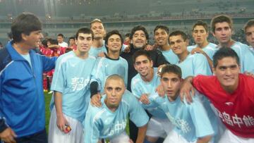 Ricardo Blanco fue dirigido por Diego Maradona en China.