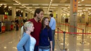 Nadal, en el aeropuerto de Palma.