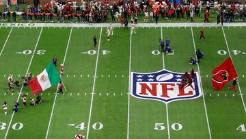 MEX486. CIUDAD DE MÉXICO (MÉXICO), 21/11/2022.- Fotografía del estadio Azteca previo a un juego entre Arizona Cardinals y San Francisco 49ers por la semana 11 de la NFL, hoy en Ciudad de México (México). EFE/Isaac Esquivel
