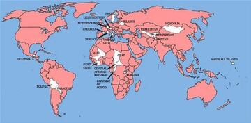 Al igual que el Imperio español, el británico fue diezmando y perdiendo territorios, aunque en sus años de gloria lograron hacerse con casi todo el mundo. Sin embargo, un total de 22 naciones lograron escapar de su abrazo. Este mapa representa a aquellos países que no cayeron bajo la influencia directa de los británicos, lo que no quiere decir que en algún momento no tuvieran presencia en alguno de estos lugares.