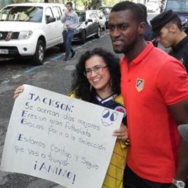 Jackson recibe el cariño de los colombianos en España