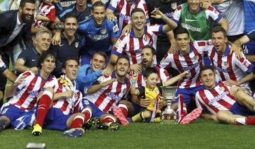 August 2014 - the Spanish Supercup over two legs against Real Madrid. It ended 1-1 at the Bernabéu and 1-0 at the Calderón.
