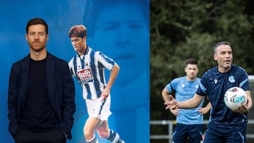 Xabi Alonso y Sergio Francisco se formaron en la cantera de la Real Sociedad.