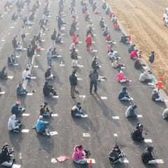 8.000 candidatos inundan el examen más deseado para solo 187 puestos de empleo y activan los drones para vigilarlos