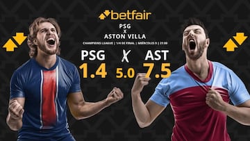 PSG vs. Aston Villa: horario, dónde ver, pronósticos y cuadro