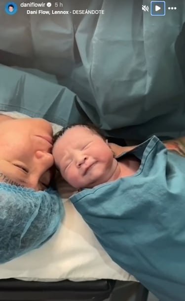 Dani Flow anuncia el nacimiento de su tercera hija