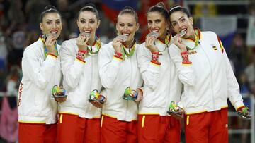 Plata para la rítmica, que vuelve al podio 20 años después
