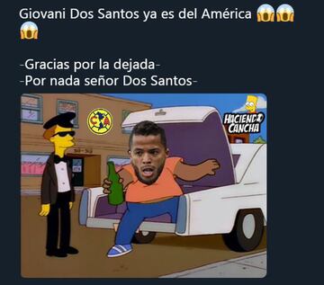 Los memes celebran la llegada de Giovani dos Santos al América