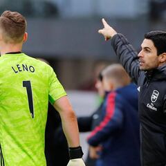 Leno, contra Arteta: “Nunca cambiaría a un portero”