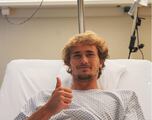Zverev, operado de su grave lesión en Roland Garros
