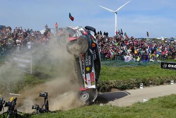 Espectacular accidente de Quentin Gilbert en el Rally de Portugal