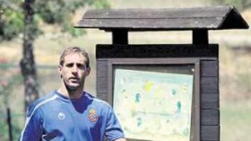 <b>UN FENÓMENO. </b>Pablo Zabaleta, tras el entrenamiento matinal de ayer en Peralada.